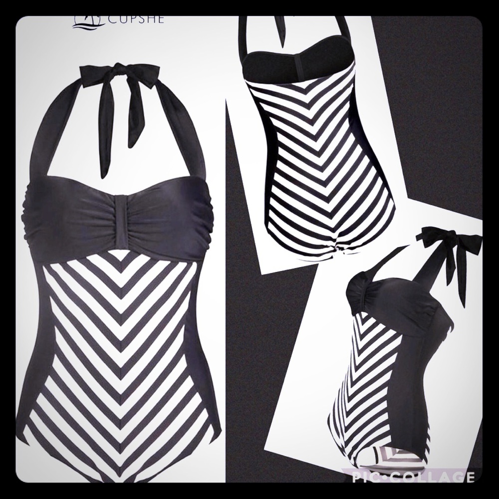 Cupshe line of the Times one Piece Halter